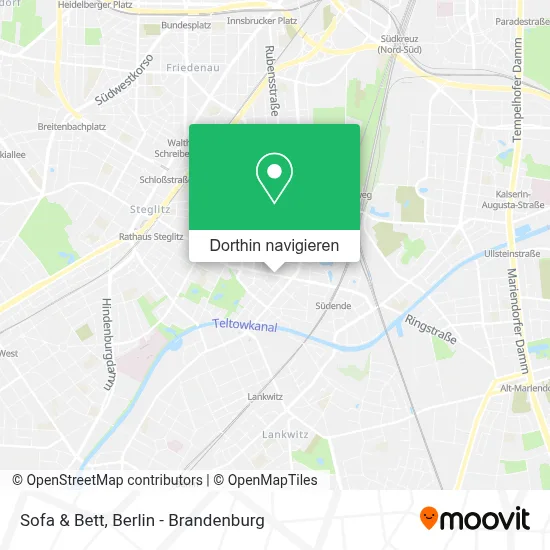 Sofa & Bett Karte
