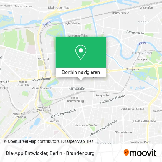 Die-App-Entwickler Karte