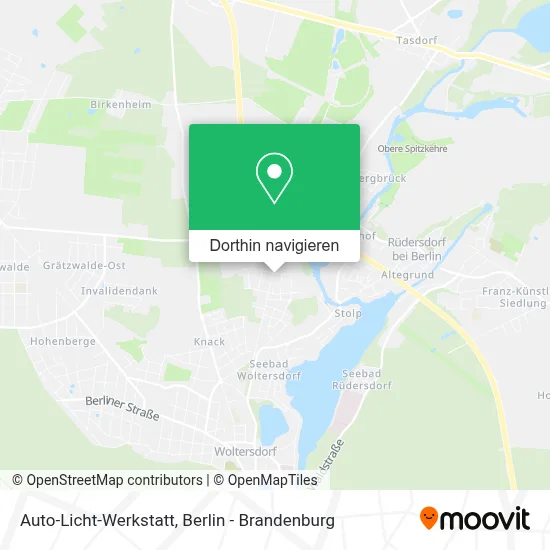 Auto-Licht-Werkstatt Karte