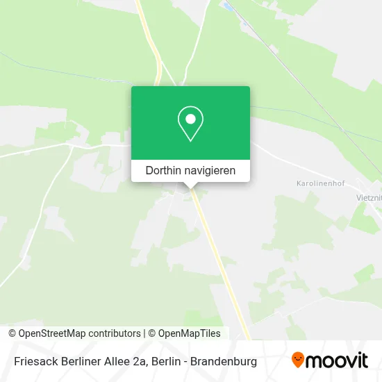 Friesack Berliner Allee 2a Karte