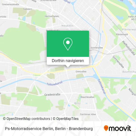 Ps-Motorradservice Berlin Karte