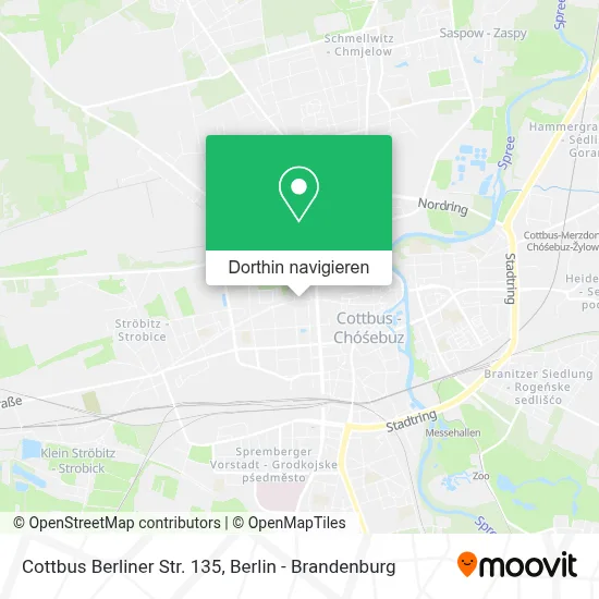 Cottbus Berliner Str. 135 Karte