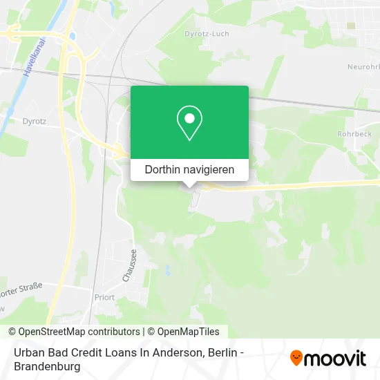 Urban Bad Credit Loans In Anderson Karte