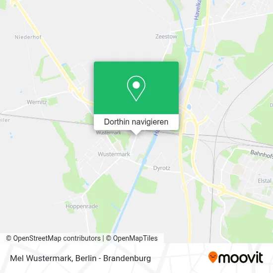 Mel Wustermark Karte