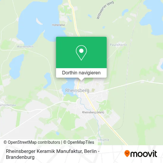 Rheinsberger Keramik Manufaktur Karte