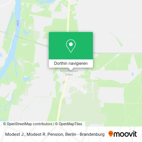 Modest J., Modest R. Pension Karte