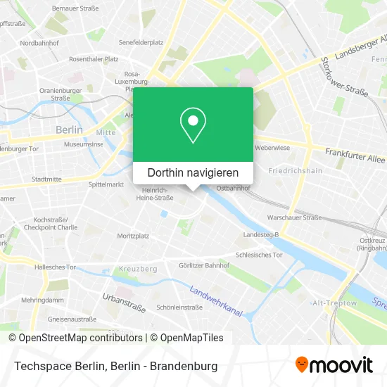 Techspace Berlin Karte