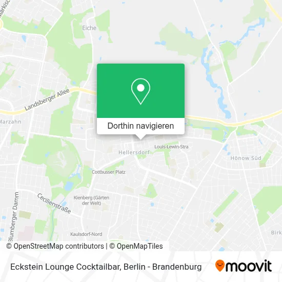 Eckstein Lounge Cocktailbar Karte