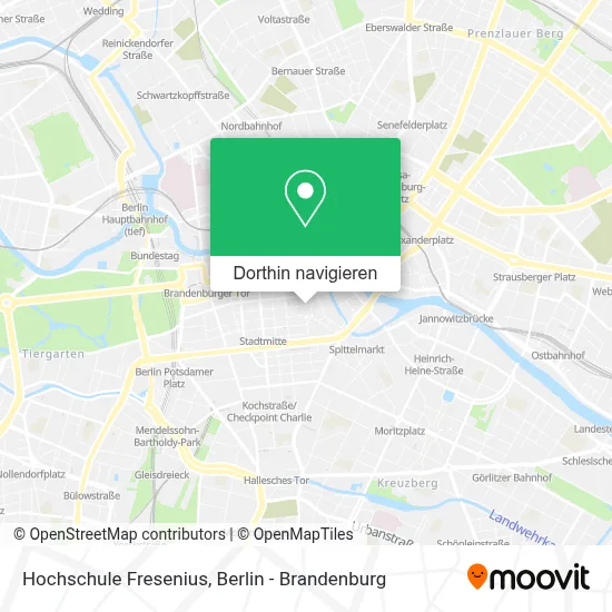 Hochschule Fresenius Karte