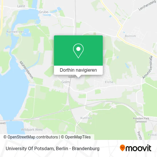 University Of Potsdam Karte