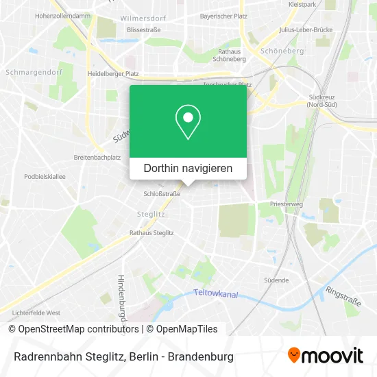 Radrennbahn Steglitz Karte