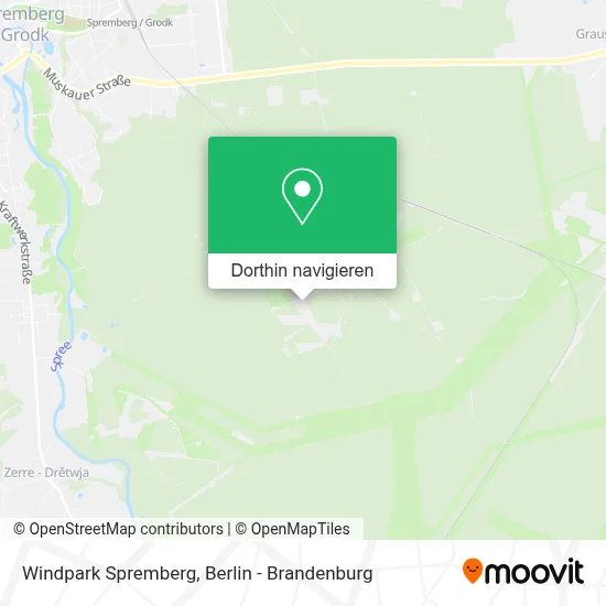 Windpark Spremberg Karte