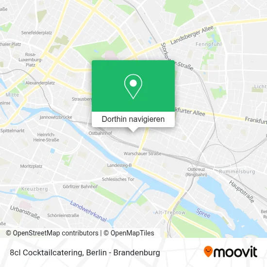 8cl Cocktailcatering Karte