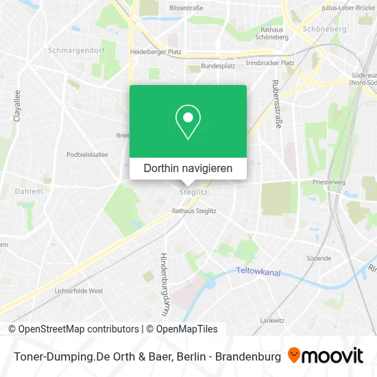 Toner-Dumping.De Orth & Baer Karte