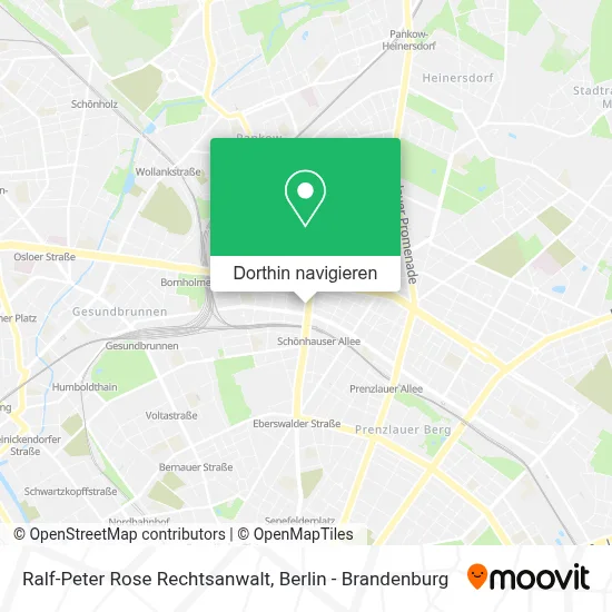Ralf-Peter Rose Rechtsanwalt Karte
