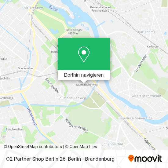 O2 Partner Shop Berlin 26 Karte