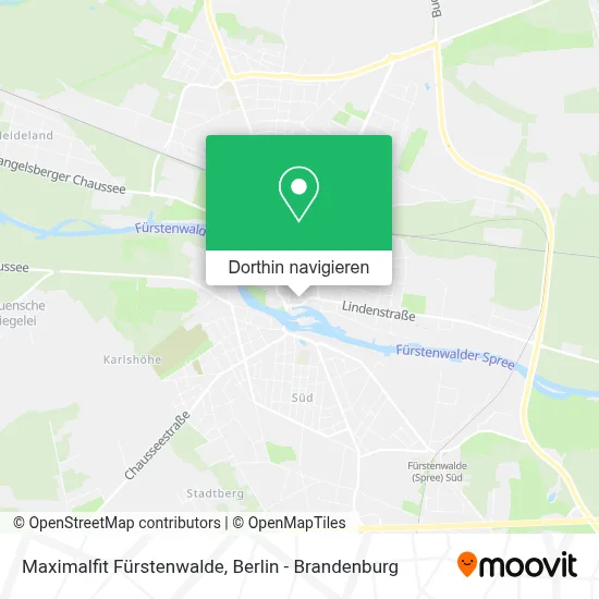 Maximalfit Fürstenwalde Karte