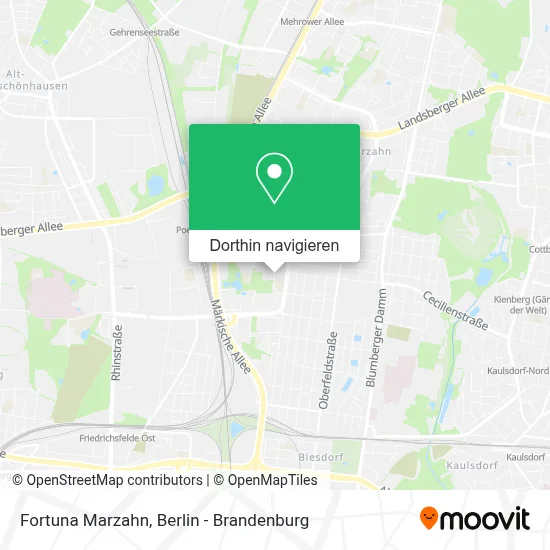 Fortuna Marzahn Karte