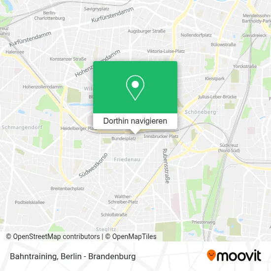 Bahntraining Karte