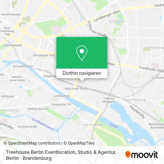 Treehouse Berlin Eventlocation, Studio & Agentur Karte
