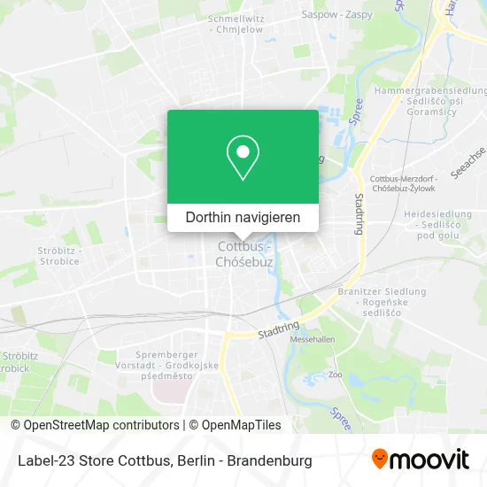 Label-23 Store Cottbus Karte