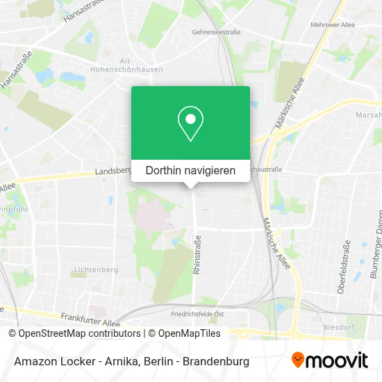 Amazon Locker - Arnika Karte