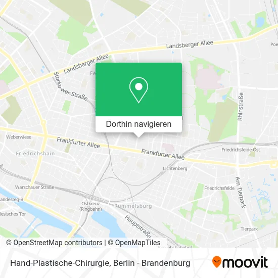 Hand-Plastische-Chirurgie Karte