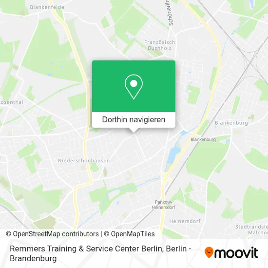 Remmers Training & Service Center Berlin Karte