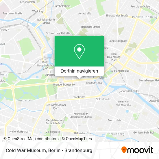 Cold War Museum Karte