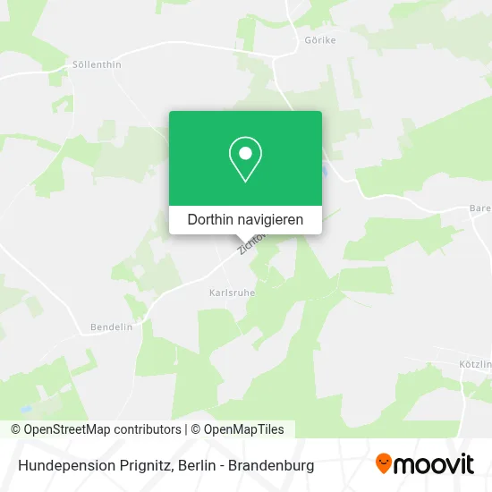 Hundepension Prignitz Karte