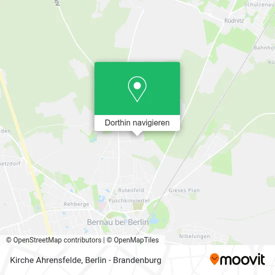 Kirche Ahrensfelde Karte