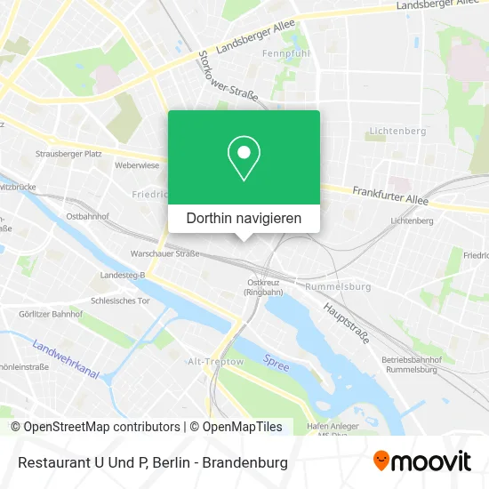 Restaurant U Und P Karte