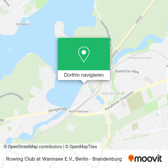 Rowing Club at Wannsee E.V. Karte