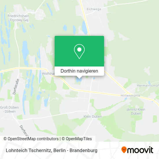 Lohnteich Tschernitz Karte