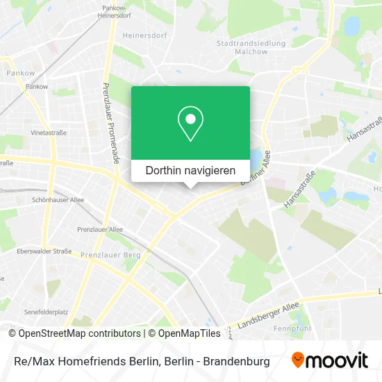 Re/Max Homefriends Berlin Karte
