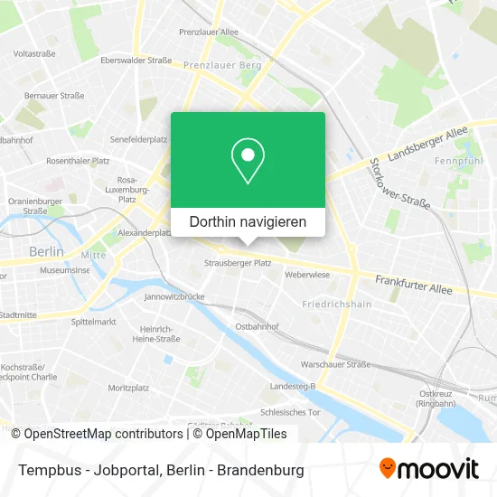 Tempbus - Jobportal Karte
