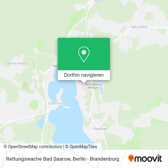 Rettungswache Bad Saarow Karte