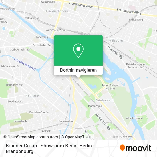 Brunner Group - Showroom Berlin Karte