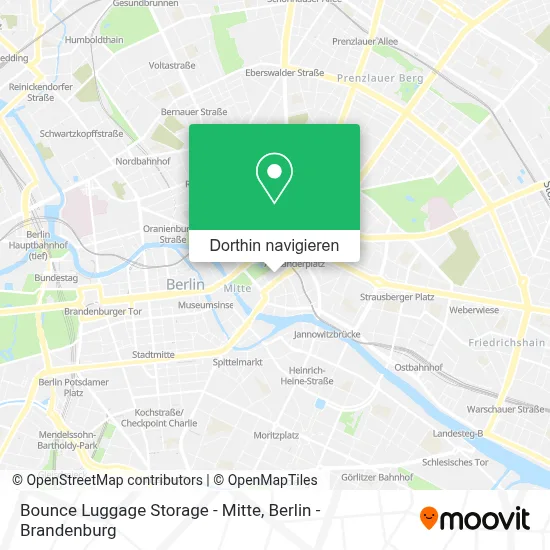 Bounce Luggage Storage - Mitte Karte
