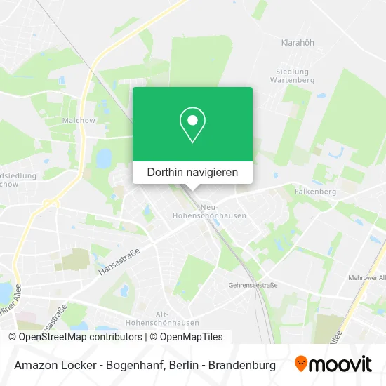 Amazon Locker - Bogenhanf Karte