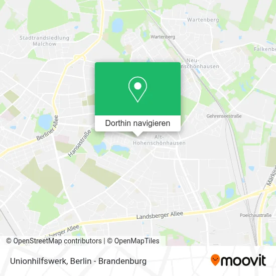 Unionhilfswerk Karte