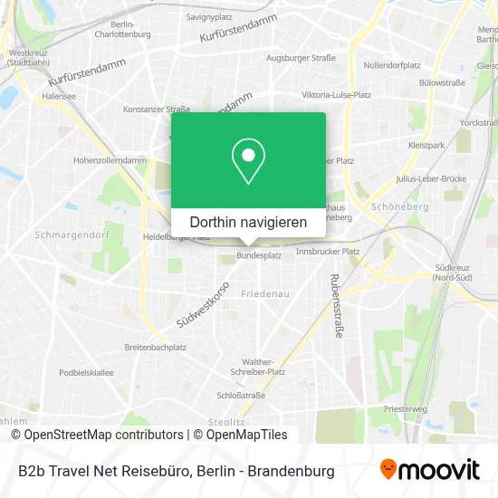 B2b Travel Net Reisebüro Karte