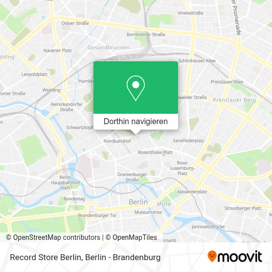 Record Store Berlin Karte