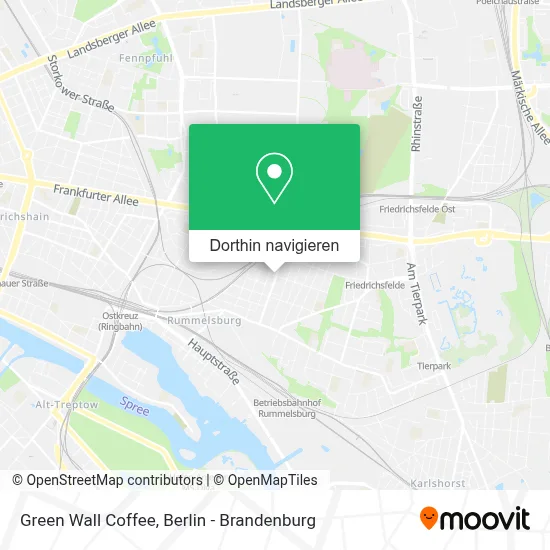 Green Wall Coffee Karte