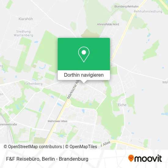 F&F Reisebüro Karte