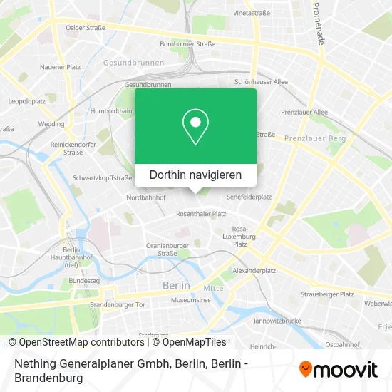 Nething Generalplaner Gmbh, Berlin Karte