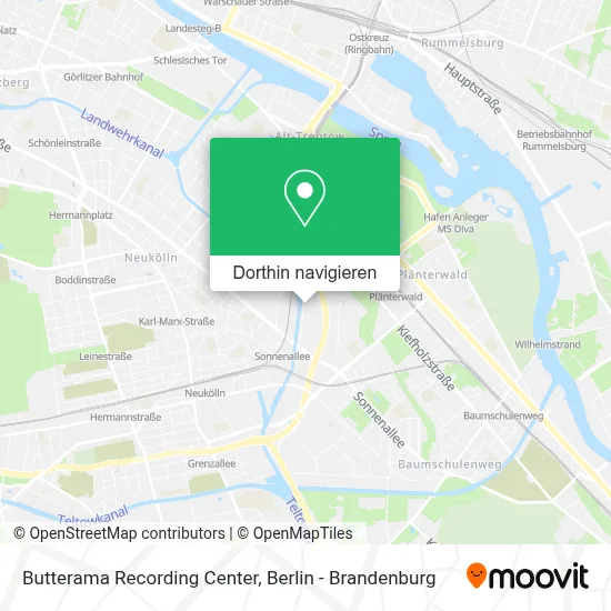 Butterama Recording Center Karte