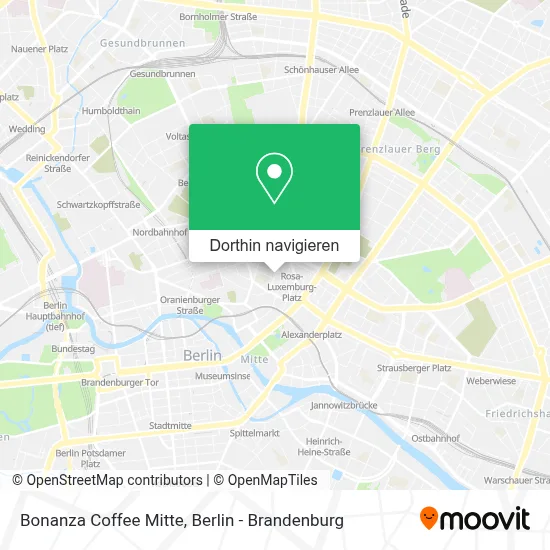 Bonanza Coffee Mitte Karte