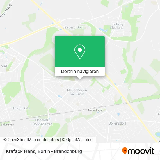 Krafack Hans Karte