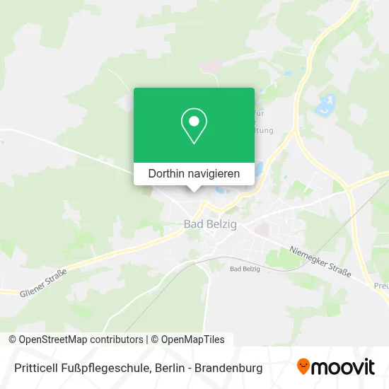 Pritticell Fußpflegeschule Karte